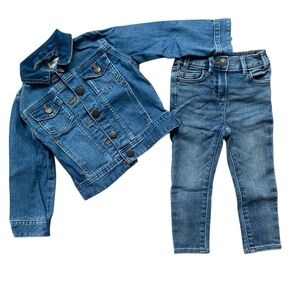 J Crew Crewcuts Toddler Girls Denim Bundle size 3
